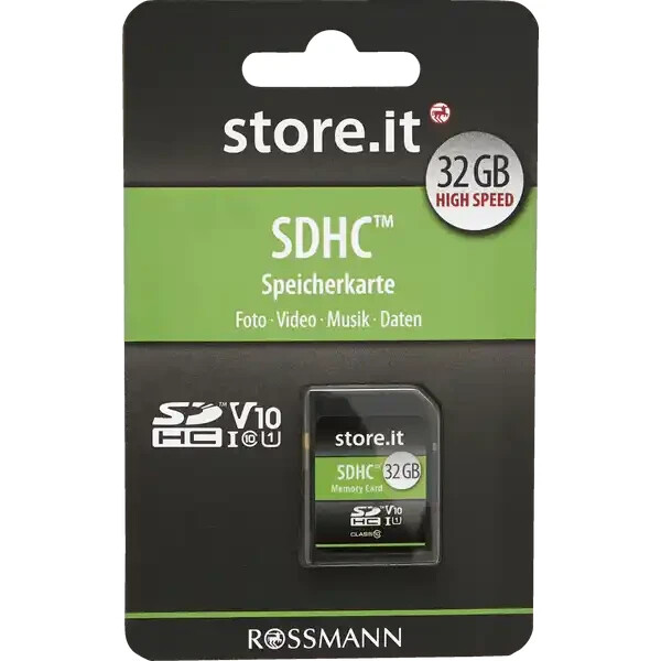 store.it SDHC Speicherkarte 32 GB NEU