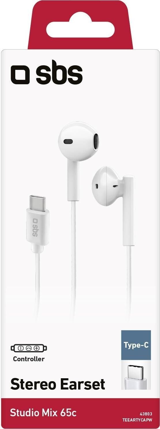 SBS TEEARSETMIX65W Kopfhörer & Headset Kabelgebunden im Ohr Anrufe/Musik Weiß