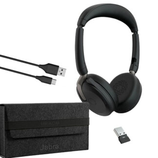 JABRA Evolve2 65 Flex UC Stereo ANC Headset Link 380 mit USB-A Bluetooth Headest