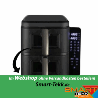 Severin FR 2468 Doppel-HeiĂluftfritteuse 2x 5,5 l Fassungsvermögen 2600 Watt