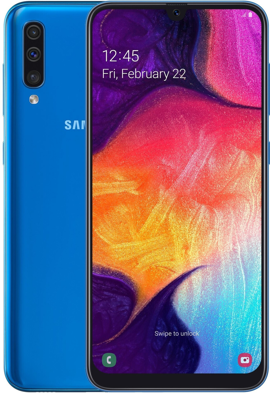 Samsung A50 128 GB Blau – Sehr gut