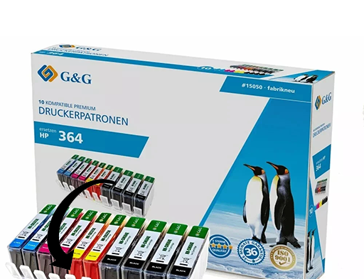 G&G Tinte ersetzt HP 364XL Kompatibel 10er-Pack Schwarz, Cyan, Magenta, Yellow