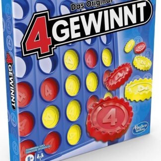 Hasbro 4 gewinnt Spiel Strategiespiel Familienspiel Kinder ab 6 Jahren blau