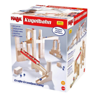 Haba Kugelbahn-Bausatz Holz-Spielzeug Kinder Murmeln Bauklötze Bausteine
