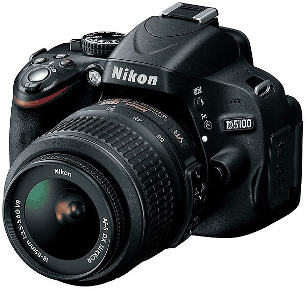 Nikon D5100 16.2MP Digitalkamera-Schwarz (Kit mit AF-S 18-55mm VR Obj)