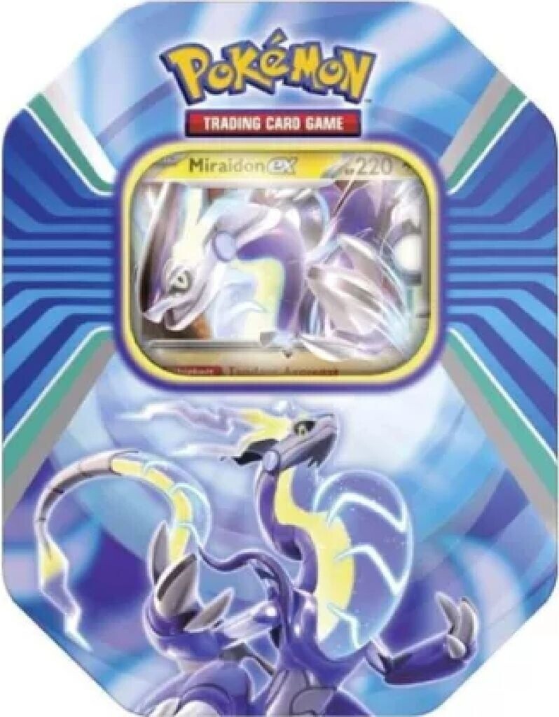 Pokémon Miraidon-ex Tin Box NEU OVP Deutsch • 4 Booster + Promo + Code Karte