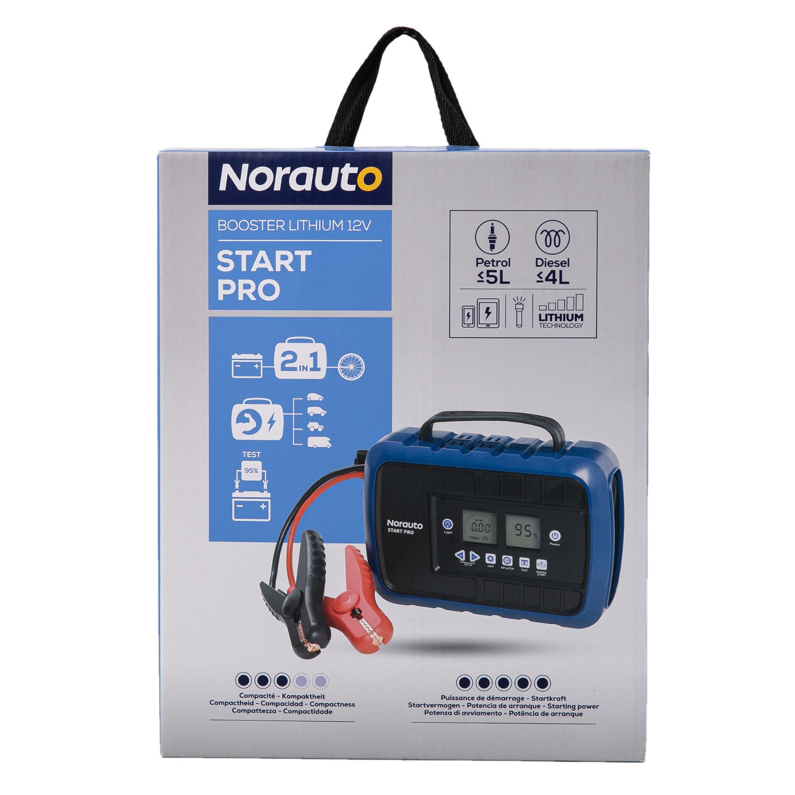 Norauto Starthilfe Booster "Start Pro", 12V, 20000 mAh, 1000A