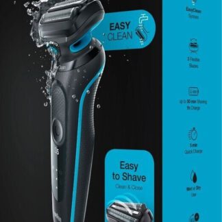 Braun Series 5 Elektrorasierer 50-M1000s schwarz mit flexiblem Kopf Nass/Trocken