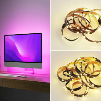 RGBWW LED Strips Ideen Screen Fernseher Hintergrundbeleuchtung für Wohnzimmer