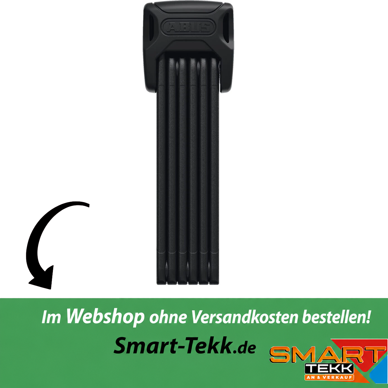 ABUS BORDO XPlus 6000K/90 black SH Klappschloss mit Halterung