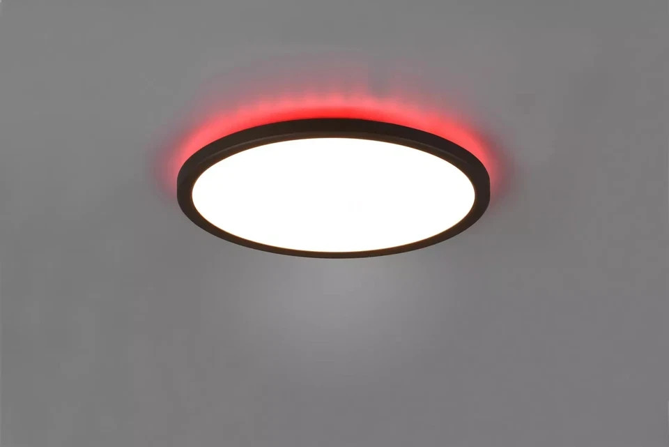 Reality Leuchten Deckenleuchte AUREO schwarz Deckenlampe – Bild 2