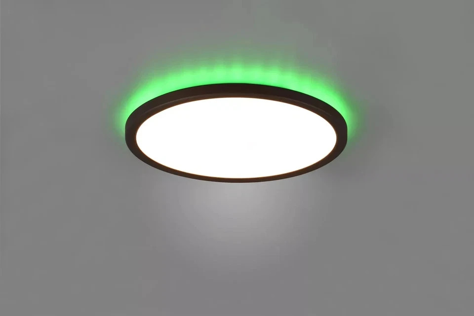 Reality Leuchten Deckenleuchte AUREO schwarz Deckenlampe – Bild 3