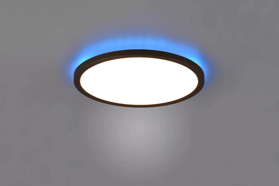 Reality Leuchten Deckenleuchte AUREO schwarz Deckenlampe – Bild 4