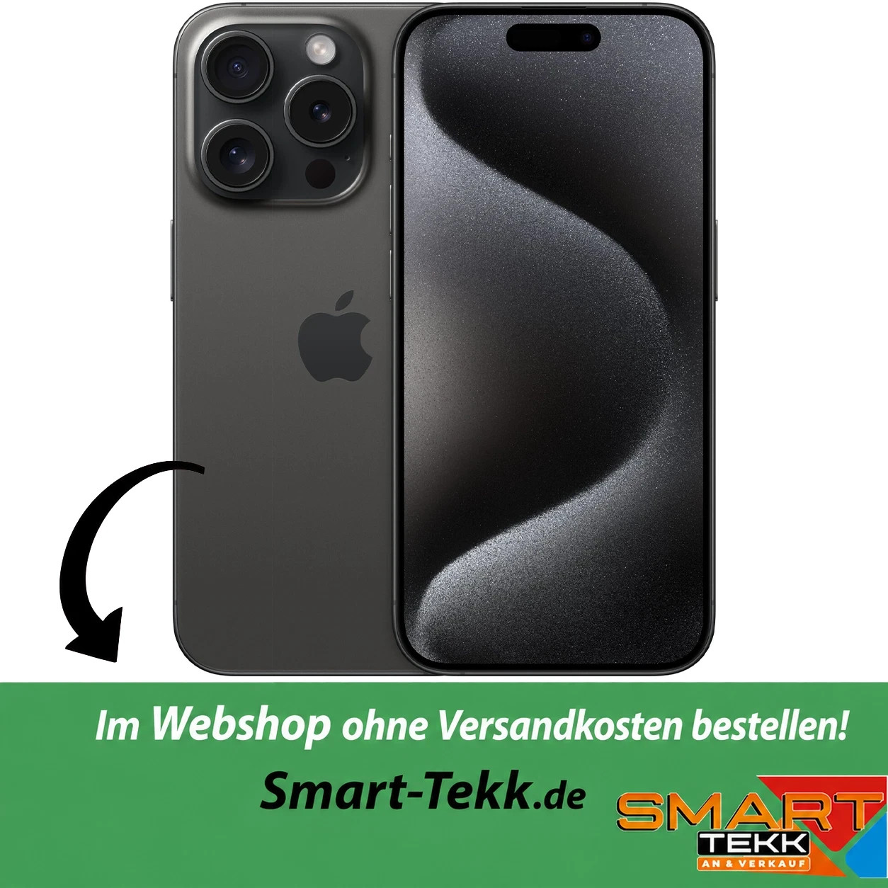 Apple iPhone 15 Pro - 128 GB - Titan Schwarz - Wie Neu - 86% - AK5131