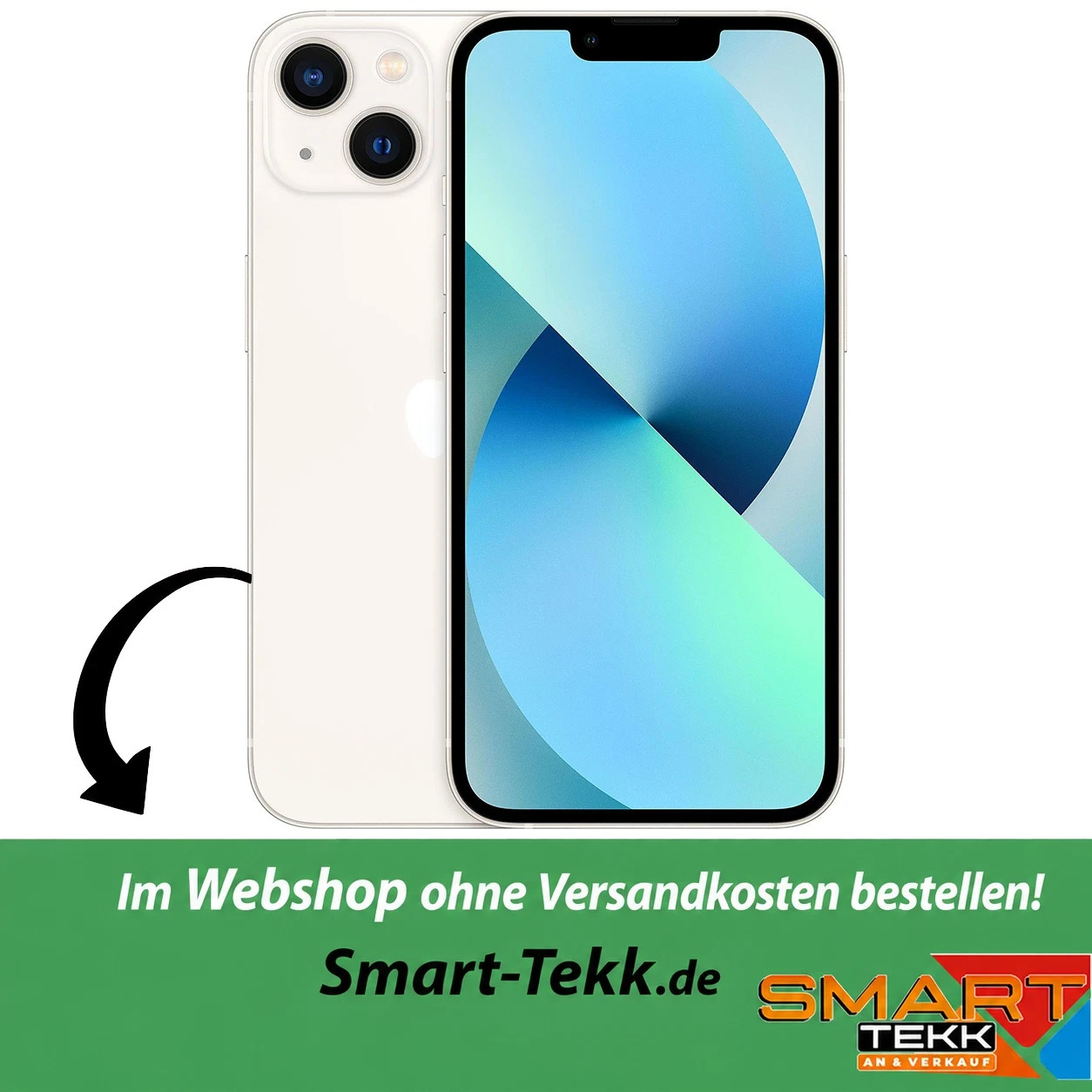 APPLE iPhone 13 128GB Polarstern - Gut - 80% - AK5280