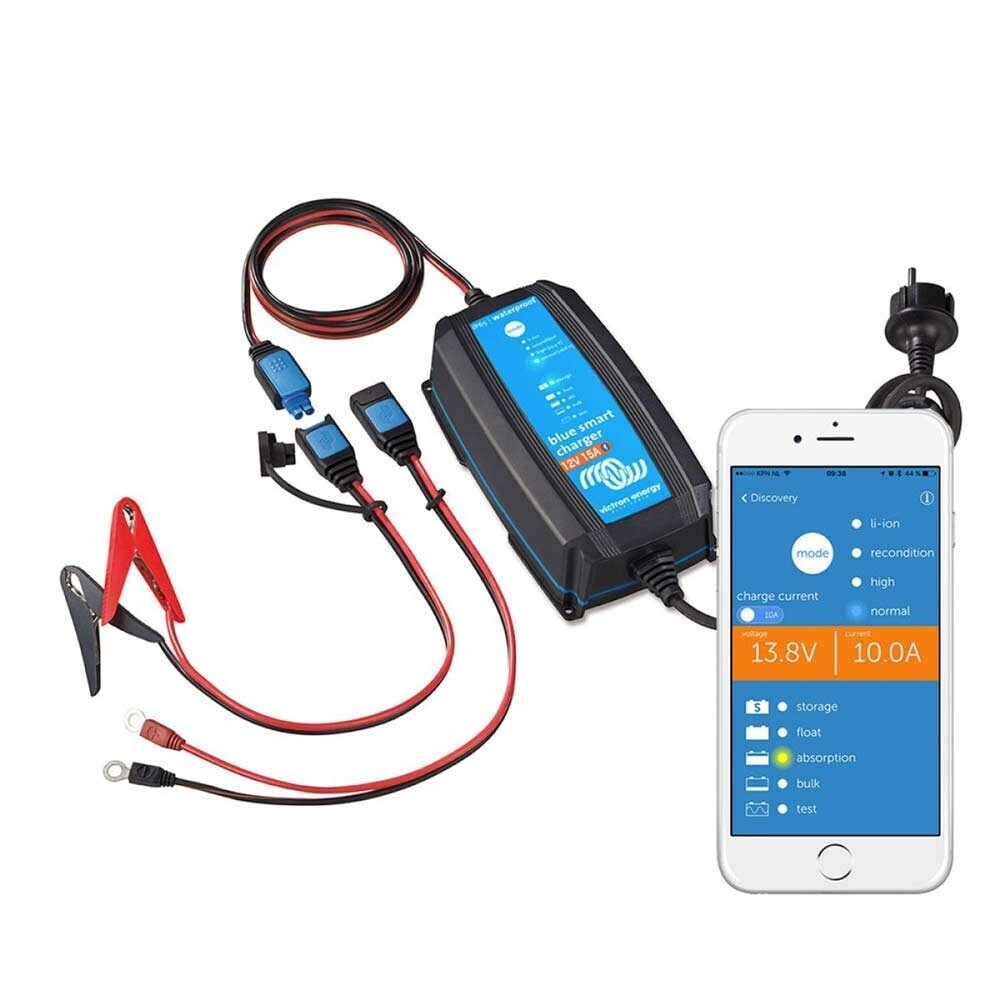 Ladeger&auml;t Batterie IP65 Charger Akku 12/25(1) 230V CEE 7/17 Victron Blue Smart