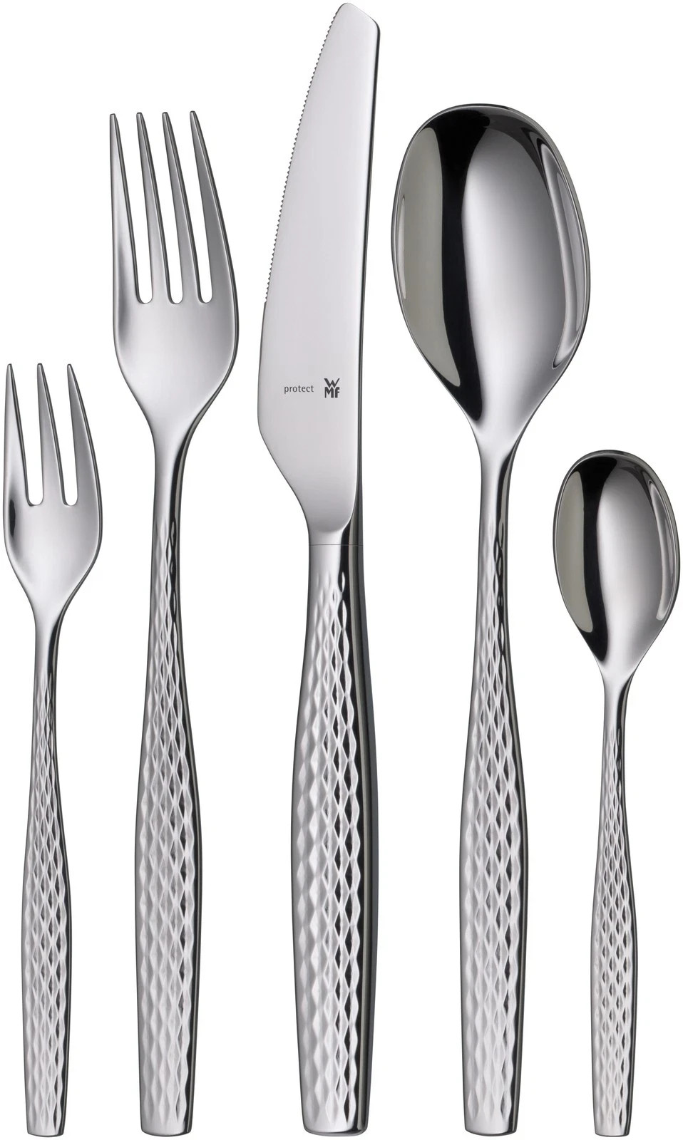 WMF Sentic Besteckset 30-teilig 6 Personen Cromargan protect Edelstahl poliert