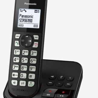 Panasonic KX-TGC460GB Schnurloses DECT Telefon Anrufbeantworter Schwarz