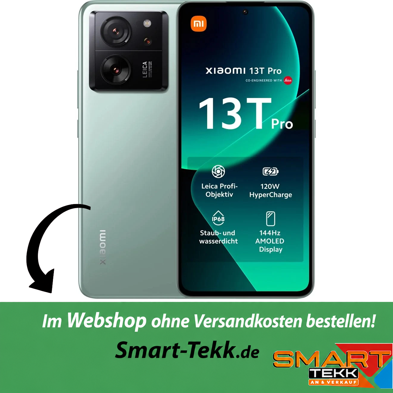 Xiaomi 13T Pro 1 TB grün - Gut / Fair - AK5384