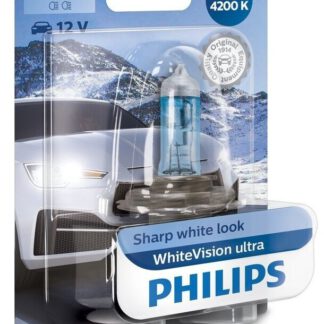 Philips WhiteVision ultra H4 12V 60/55W 4200K Halogenlampe P43t-38