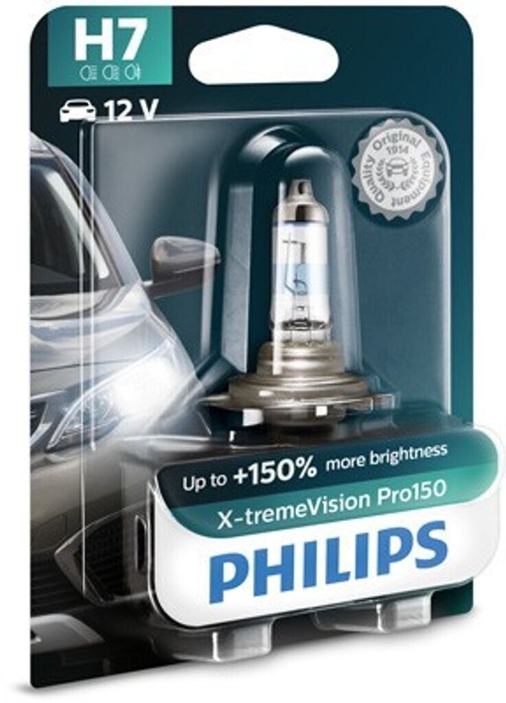 Philips X-tremeVision Pro150 H7 12V 55W Halogen +150% PX26d 12972XVPB1