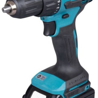 Makita DHP490SFJ Akku-Schlagbohrschrauber 18 V – 65 Nm, Brushless, 2-Gang, Schne