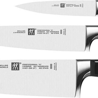 Zwilling 1002325 Messer-Set, 3-tlg., Spick-/Garnier-, Fleisch-, Kochmesser
